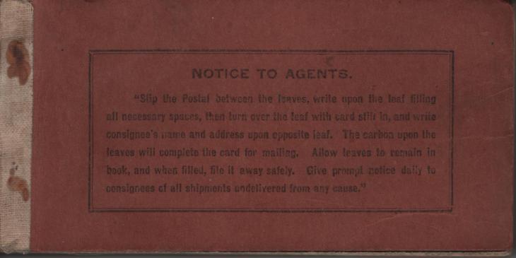 NYC Shipment Notification Book