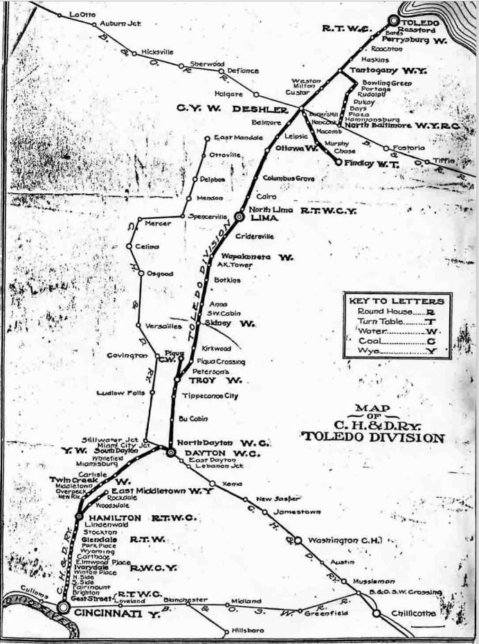 CH&amp;D Toledo Division Map
