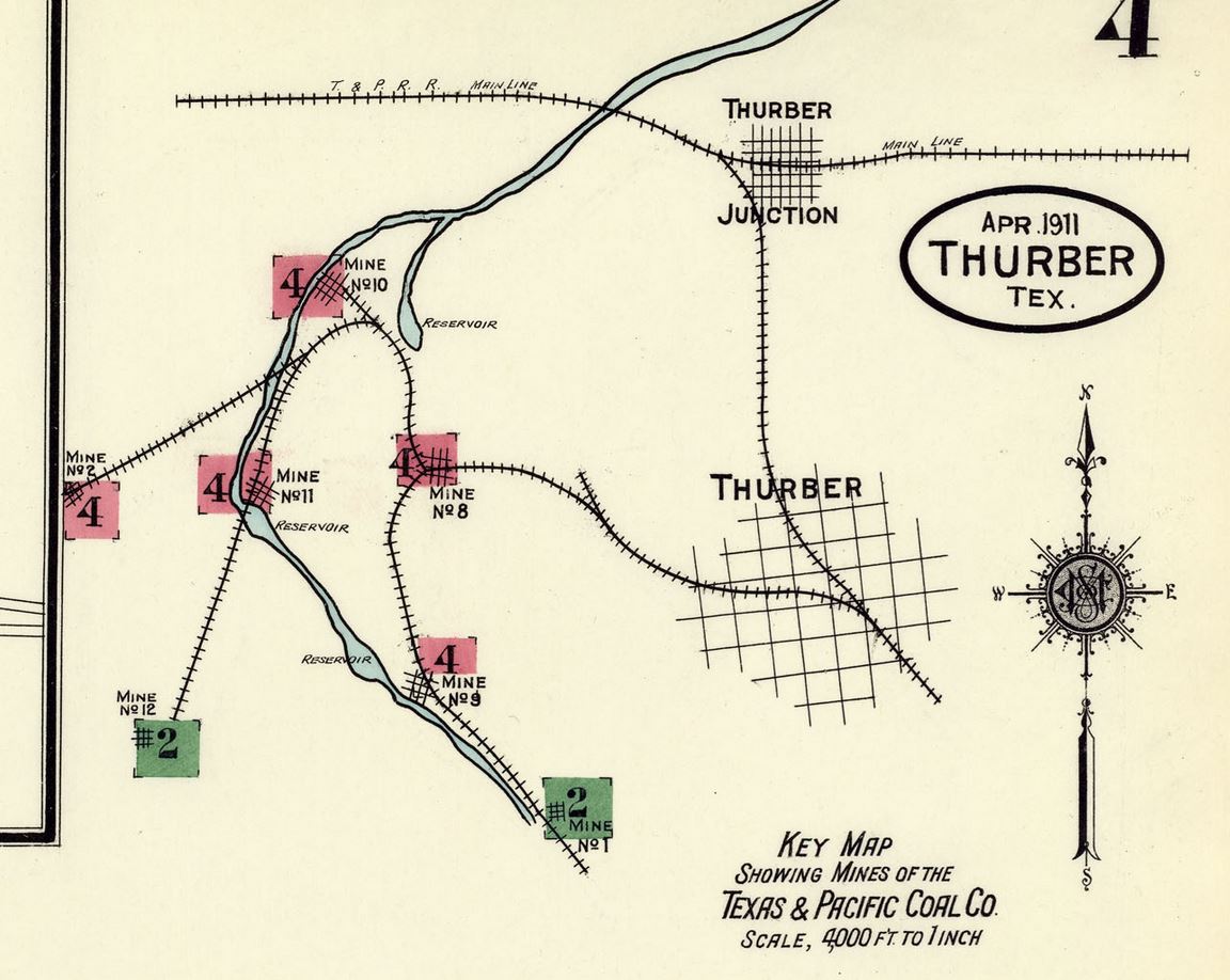 Thurber area map