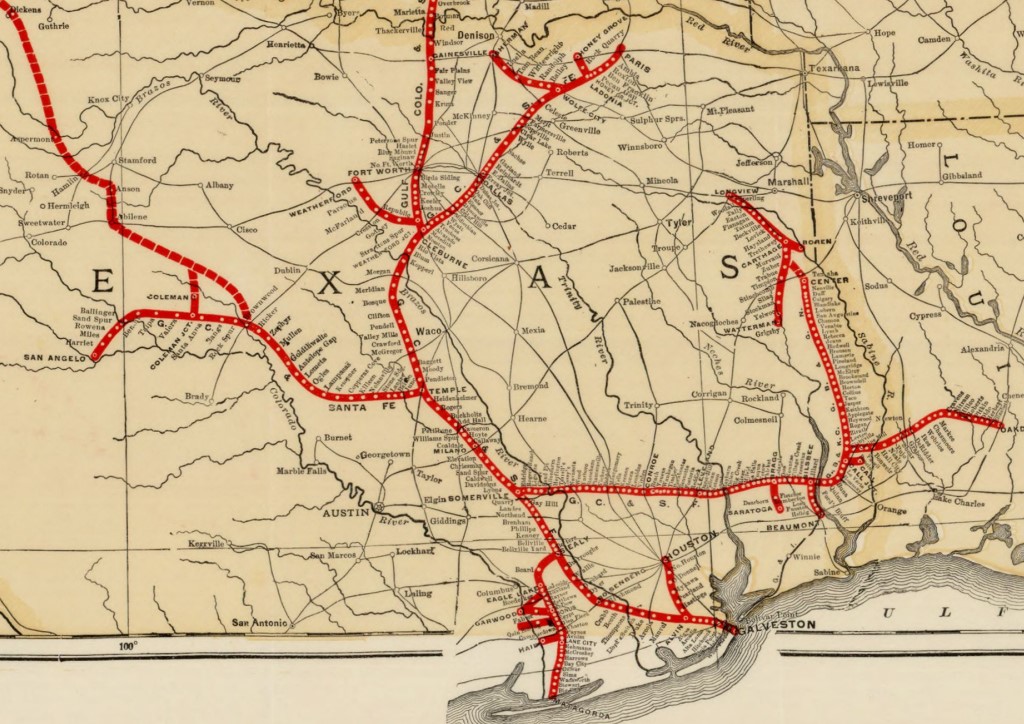 GC&amp;SF 1908 map